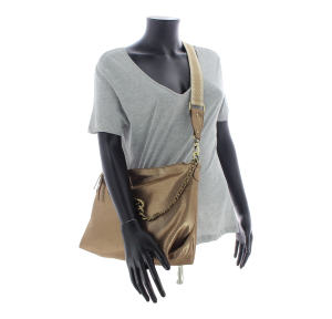 Sac porté épaule Mila Louise Noeli RX cuir texturé 3822RX-57 Bronze porté
