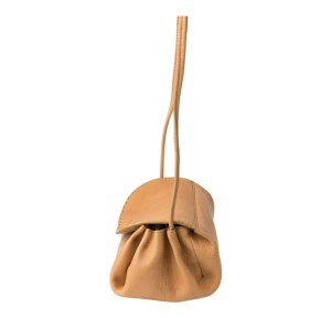 Sac bandoulière Biba Isle à rabat en cuir ISE1L TAN (Marron beige) profil