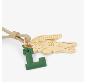 Porte-clés Lacoste L Charms NF5229RL C87, couleur Viennois, logo