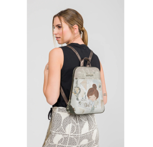 Sac à dos Anekke moyen Sophia 42805-055, couleur beige porté