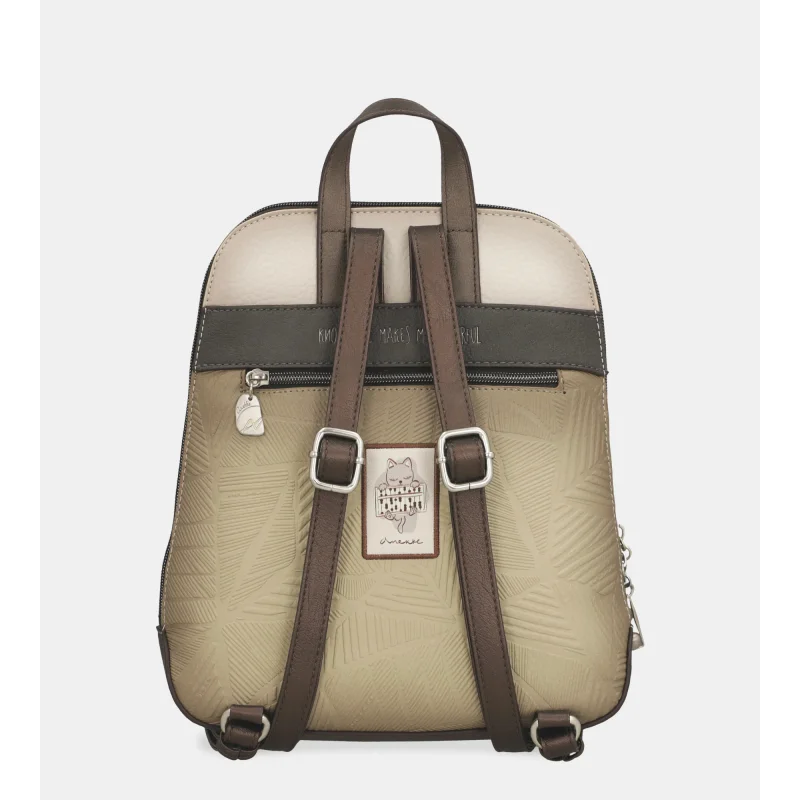 Sac à dos Anekke moyen Sophia 42805-055, couleur beige vue de dos Sac à dos Anekke moyen Sophia 42805-055, couleur beige vue de dos