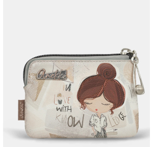 Porte-monnaie Anekke à triple compartiment Sophia 42809-019 couleur Gris