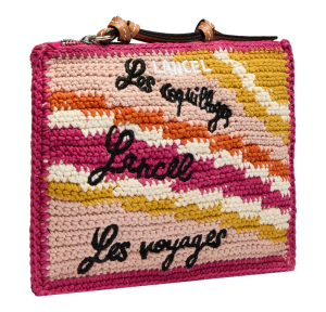 Pochette brodée Lancel Summer Mania multicolore A14002IZTU MCO SORBET Lancel Vue côté