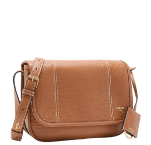 Sac rabat M Victoire en cuir grainé A1399220TU Camel côté