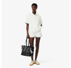 Grand sac cabas Lite brillant NF5248AX 000 Noir Lacoste Vue mannequin