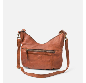 Sac porté épaule Biba hobo en cuir Kansas Blink KAB23L TAN couleur Tan, vue de face