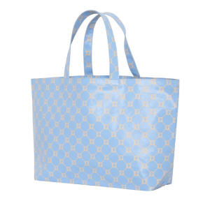 Sac cabas Gérard Darel en toile Lolita DDS42D4963113 couleur Ciel/Vanille (Bleu pâle) côté