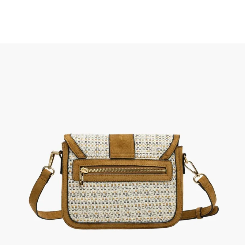 Sac bandoulière Lollipops avec rabat Shai S310046 2 couleur Camel, vue de dos Sac bandoulière Lollipops avec rabat Shai S310046 2 couleur Camel, vue de dos