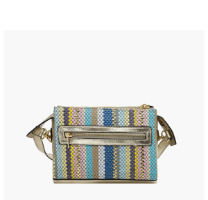 Sac multipoches Lollipops en paille effet rabane rayé Sunny S310067 2 cpouleur Multicolore, vue de dos