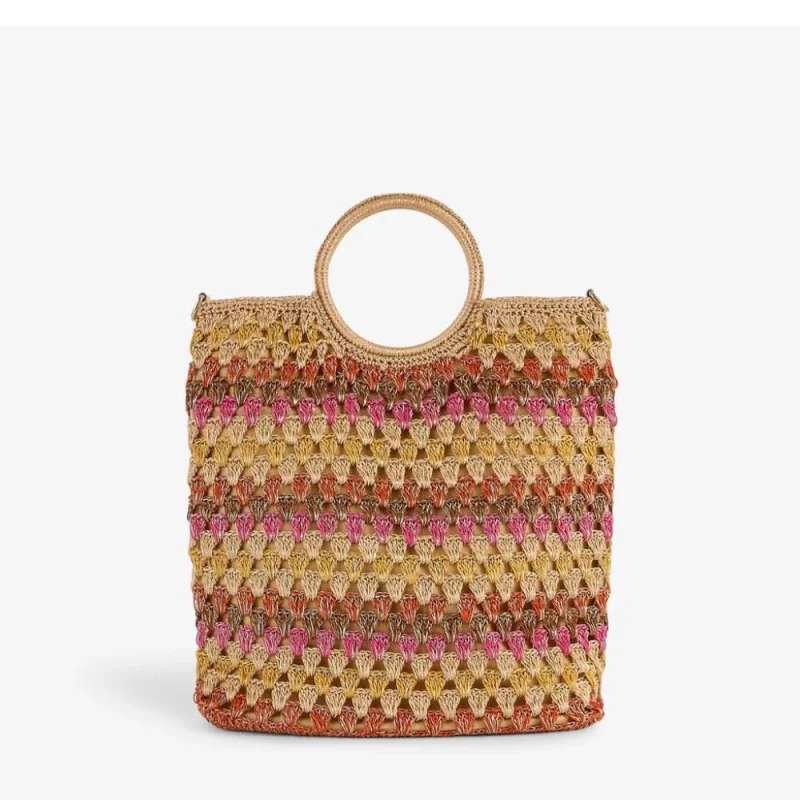 Sac cabas Lollipops tricoté à la main Sean S310162 1 couleur Multicolore, vue de dos Sac cabas Lollipops tricoté à la main Sean S310162 1 couleur Multicolore, vue de dos