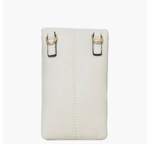 Pochette de téléphone Lollipops grainé Sixtine I310299-1, couleur Ivoire, vue de dos