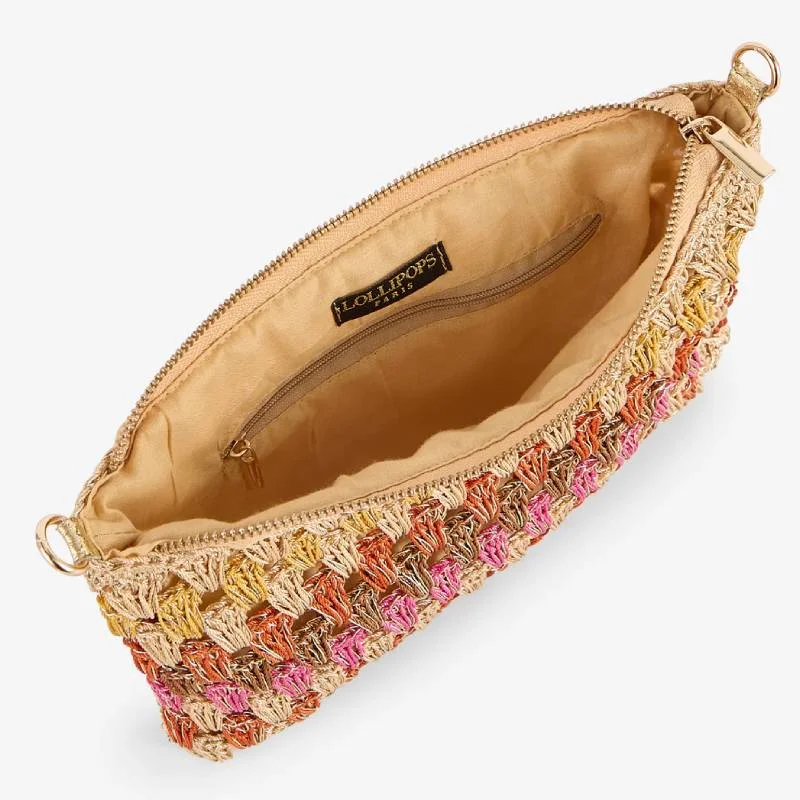 Pochette Lollipops en crochet Sean J310161-1, couleur Multicolore, ouvert Pochette Lollipops en crochet Sean J310161-1, couleur Multicolore, ouvert