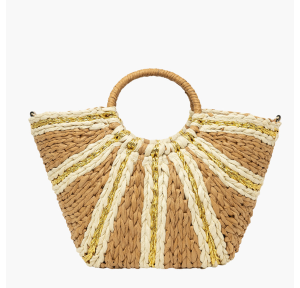 Grand sac panier lollipops ,Sotta S310425-1 de couleur beige vue de dos .