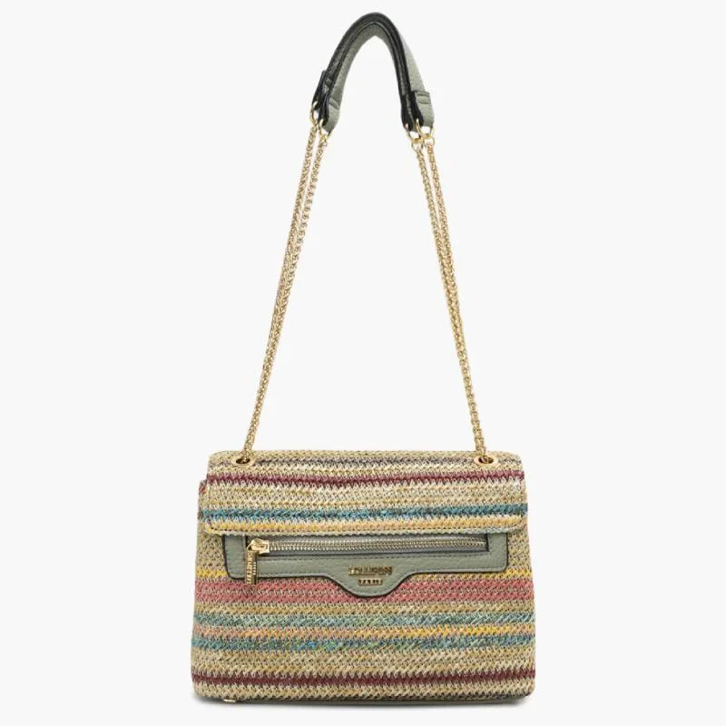 Sac porté épaule Lollipops Sartene S310034-3, couleur Vert, vue de dos Sac porté épaule Lollipops Sartene S310034-3, couleur Vert, vue de dos