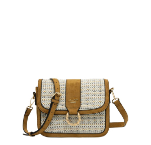 Sac bandoulière Lollipops avec rabat Shai S310046 2 couleur Camel, vue de face