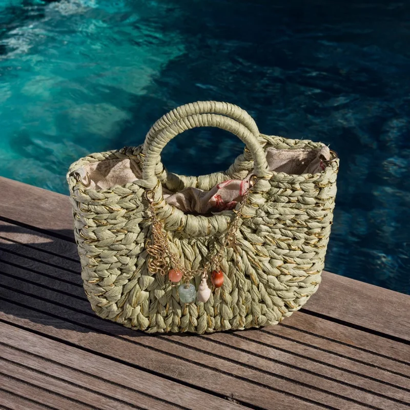 Sac panier beige Sotta beige Lollipops Vue bandoulière Sac panier beige Sotta beige Lollipops Vue bandoulière