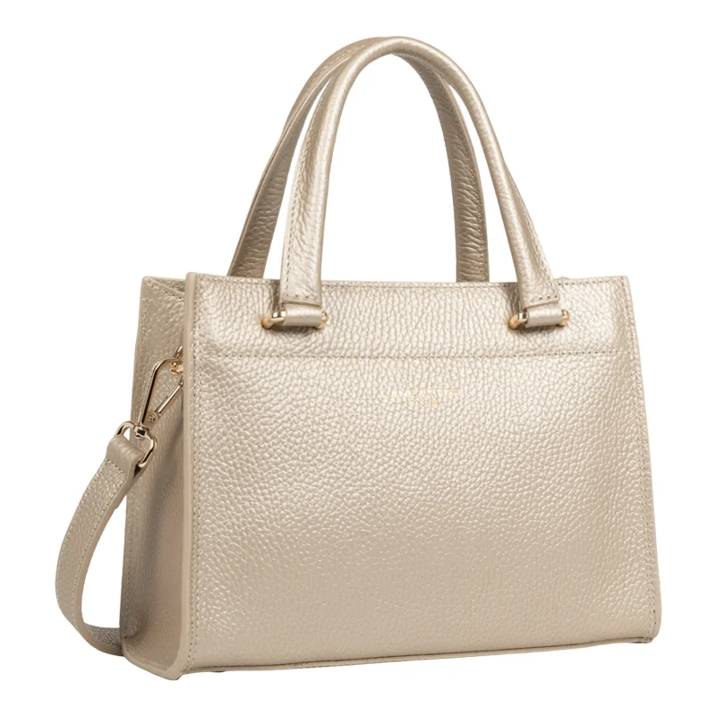 Petit sac à main Foulonné Double Daily 470-73-OR/NU Or pâle / Nude Vue de côté Petit sac à main Foulonné Double Daily 470-73-OR/NU Or pâle / Nude Vue de côté