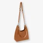 Sac porté épaule Les Ateliers Fourès en cuir souple Amazone A602 LIO, couleur Lionne, vue de profil Sac porté épaule Les Ateliers Fourès en cuir souple Amazone A602 LIO, couleur Lionne, vue de profil