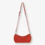 Sac porté épaule Les Ateliers Fourès en cuir Hécate H330 ORA, couleur Orange, vue de face avec bandoulière Sac porté épaule Les Ateliers Fourès en cuir Hécate H330 ORA, couleur Orange, vue de face avec bandoulière