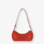 Sac porté épaule Les Ateliers Fourès en cuir Hécate H330 ORA, couleur Orange, vue de dos Sac porté épaule Les Ateliers Fourès en cuir Hécate H330 ORA, couleur Orange, vue de dos