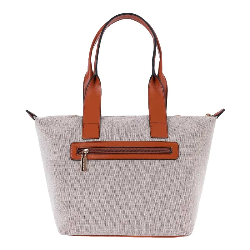 Sac Cabas - ABRIELLE LIN Cognac Mac Alyster Vue de dos Sac Cabas - ABRIELLE LIN Cognac Mac Alyster Vue de dos