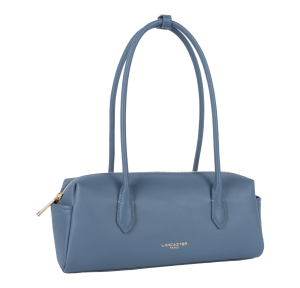 Sac trotteur Donna Cube Bleu jeans Lancaster Vue de profil