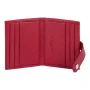 Foulonné PM Porte-cartes 170-32-ROUGE Rouge Lancaster Vue intérieure Foulonné PM Porte-cartes 170-32-ROUGE Rouge Lancaster Vue intérieure