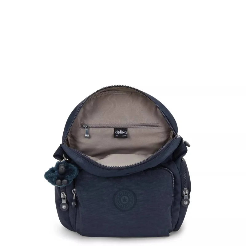 Petit sac à dos Kipling avec bretelles ajustables CITY ZIP S KPKI352396V1, couleur Bleu bleu 2, intérieur Petit sac à dos Kipling avec bretelles ajustables CITY ZIP S KPKI352396V1, couleur Bleu bleu 2, intérieur