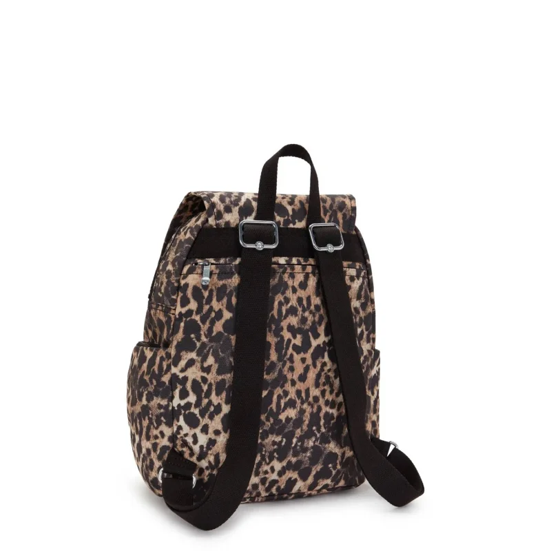 Petit sac à dos Kipling avec bretelles ajustables City Zip S KPKI63456JP1, couleur Léopard sauvage, vue de dos Petit sac à dos Kipling avec bretelles ajustables City Zip S KPKI63456JP1, couleur Léopard sauvage, vue de dos
