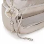 Petit sac à dos Kipling avec bretelles ajustables City Zip S KPKI563448I1, couleur Éclat métallique, ouvert Petit sac à dos Kipling avec bretelles ajustables City Zip S KPKI563448I1, couleur Éclat métallique, ouvert