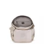 Petit sac à dos Kipling avec bretelles ajustables City Zip S KPKI563448I1, couleur Éclat métallique, ouvert Petit sac à dos Kipling avec bretelles ajustables City Zip S KPKI563448I1, couleur Éclat métallique, ouvert