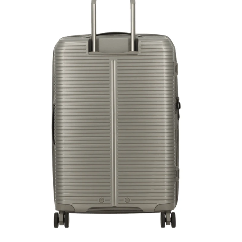 Valise 4 roues jump,sondo DS24EXCHAM,
couleur champagne ,vue de dos . Valise 4 roues jump,sondo DS24EXCHAM,
couleur champagne ,vue de dos .