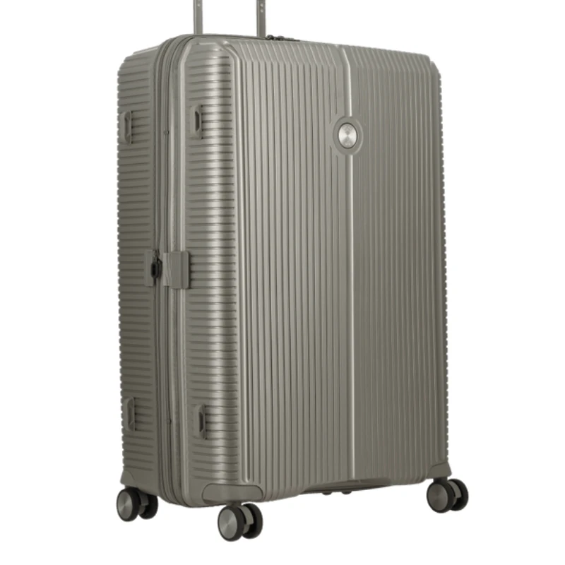 Valise large à 4 roues jump sondo DS28EXCHAM couleur Champagne vue de profil. Valise large à 4 roues jump sondo DS28EXCHAM couleur Champagne vue de profil.