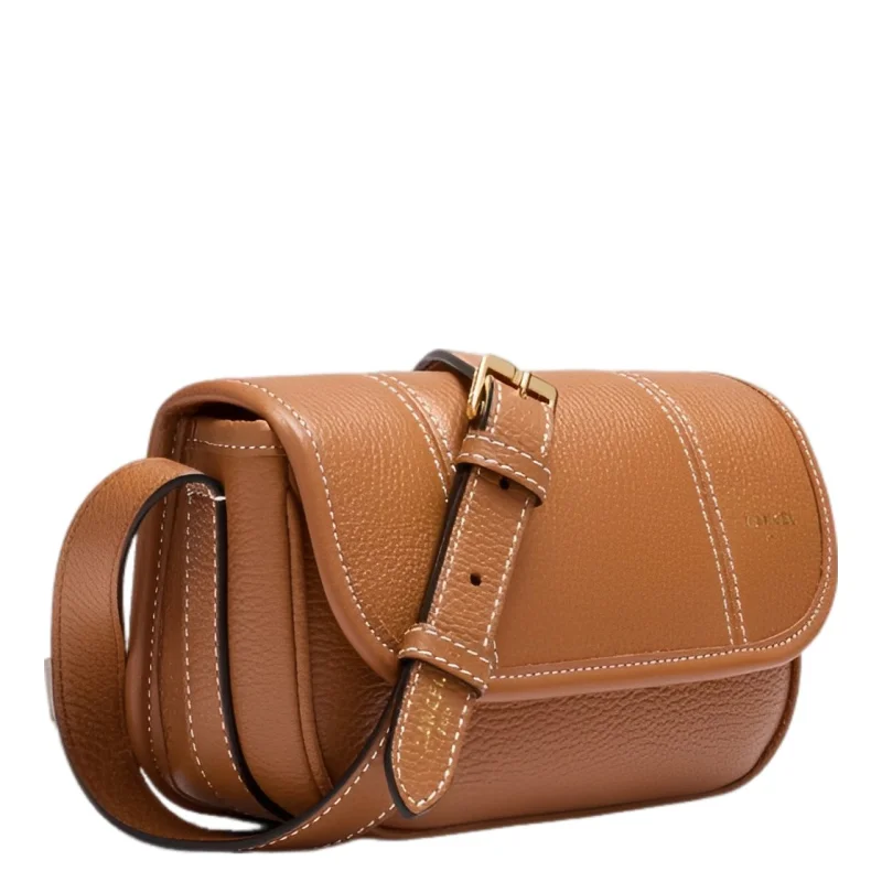 Mini Sac Rabat Victoire en Cuir CAMEL Lancel A1399120TU Vue de côté Mini Sac Rabat Victoire en Cuir CAMEL Lancel A1399120TU Vue de côté