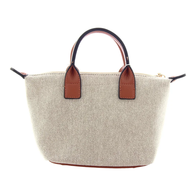 Mini sac xs synthétique façon lin AD-103-LIN-COG Cognac Mac Alyster Vue de dos Mini sac xs synthétique façon lin AD-103-LIN-COG Cognac Mac Alyster Vue de dos
