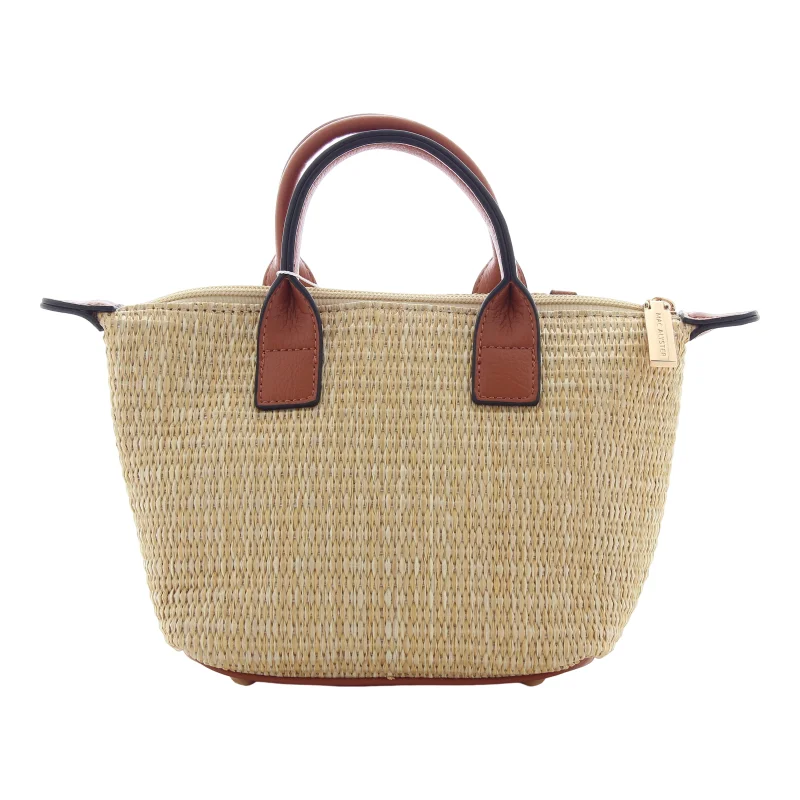 Mini sac xs synthétique façon raphia AD-103-RAP AD-103-RAP-MAR Marron Mac Alyster Vue de dos Mini sac xs synthétique façon raphia AD-103-RAP AD-103-RAP-MAR Marron Mac Alyster Vue de dos