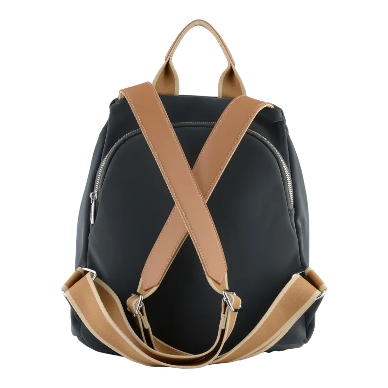 Sac à dos femme Naema en toile enduite 292634PETROLE Petrole Francinel Vue de dos Sac à dos femme Naema en toile enduite 292634PETROLE Petrole Francinel Vue de dos