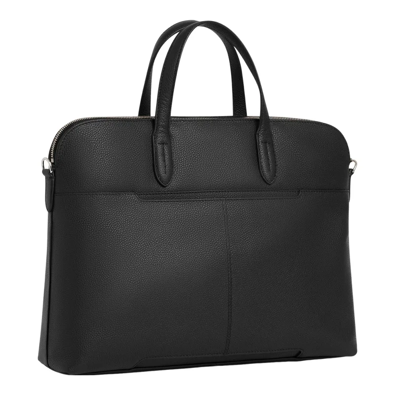 Sophie porte documents 1 soufflet 15" en cuir grainé TSOP4002N01 Noir Le Tanneur Vue de dos Sophie porte documents 1 soufflet 15" en cuir grainé TSOP4002N01 Noir Le Tanneur Vue de dos