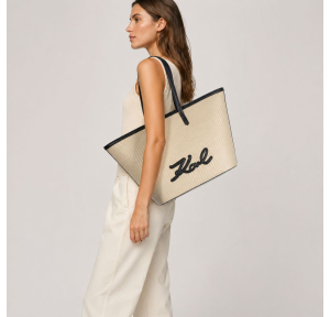 K/Signature Tote bag natural/black natural/black Karl Lagerfeld Vue mannequin