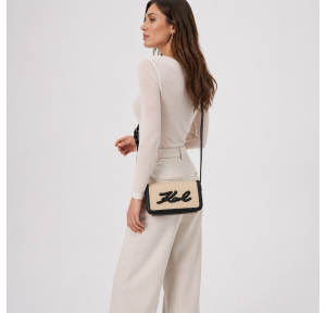 K/Signature Crossbody bag natural/black natural/black Karl Lagerfeld Vue mannequin