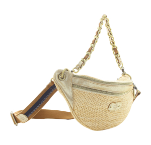 Sac banane zippé en synthétique 23689CM-42 Ambre Mila Louise Vue de côté