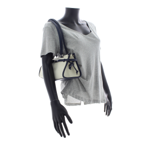 Sac porté épaule Mathilde 292617BEI/MAR Beige / Marine Francinel Vue mannequin