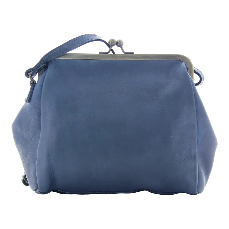 Sac bandoulière Kansas Blink en cuir tressé KAB21L BLUE Bleu Biba Vue de dos Sac bandoulière Kansas Blink en cuir tressé KAB21L BLUE Bleu Biba Vue de dos