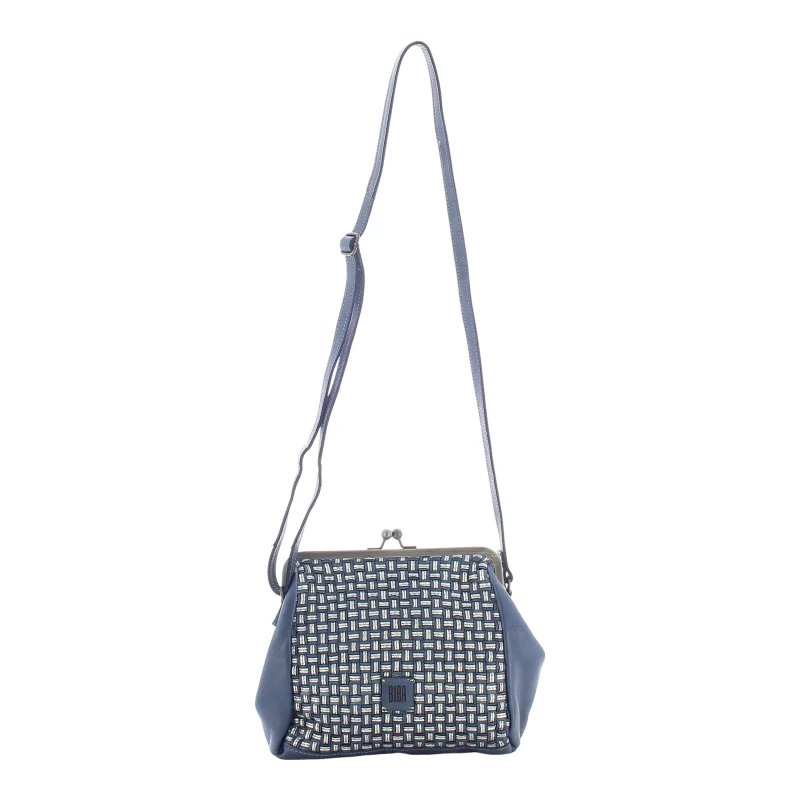 Sac bandoulière Kansas Blink en cuir tressé KAB21L BLUE Bleu Biba Vue bandoulière Sac bandoulière Kansas Blink en cuir tressé KAB21L BLUE Bleu Biba Vue bandoulière