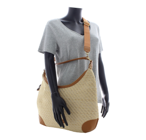 Sac hobo porté épaule Mathilde charm 292627BEIGE Beige Francinel Vue mannequin