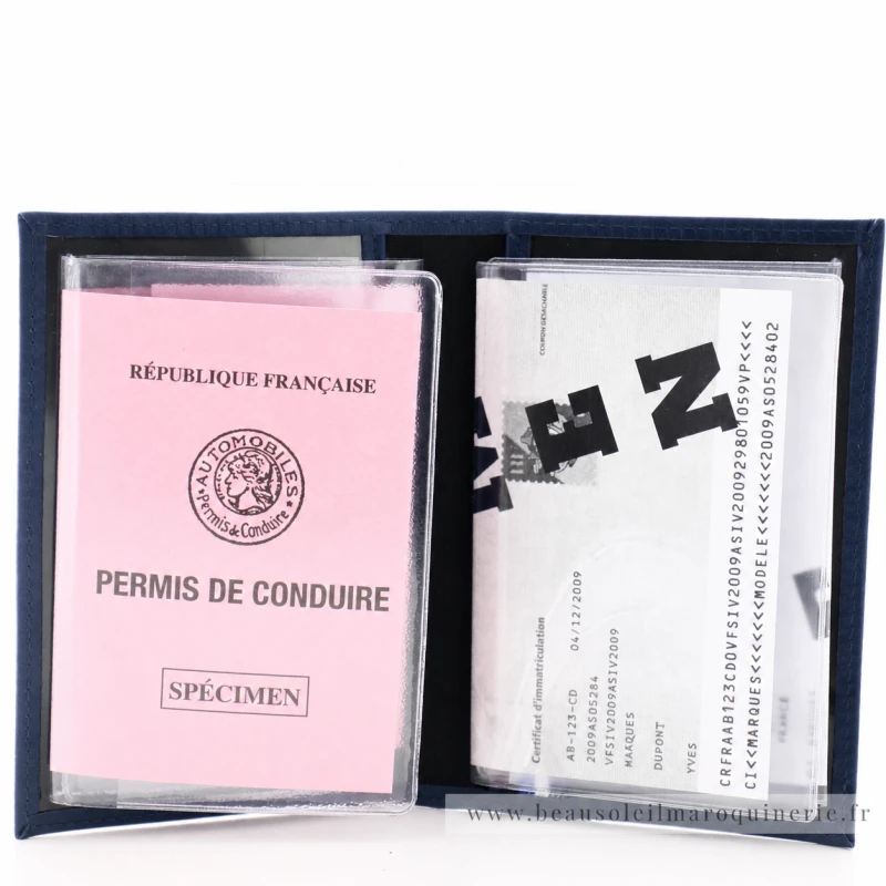 Porte-papiers Colors avec fenêtres transparentes