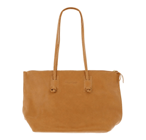 Sac shopping porté épaule en cuir N001-13U-B Cognac Noordsen Vue de face