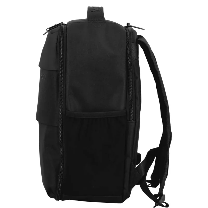 Sac à dos de voyage Jump Dunaa DU12 NR, couleur Noir, vue de côté gauche Sac à dos de voyage Jump Dunaa DU12 NR, couleur Noir, vue de côté gauche