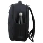 Sac à dos de voyage Jump Dunaa DU12 MAR, couleur Marine, vue de côté gauche avec gourde Sac à dos de voyage Jump Dunaa DU12 MAR, couleur Marine, vue de côté gauche avec gourde