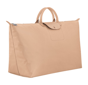 Sac de voyage M Le Pliage One Beige Longchamp Vue de côté